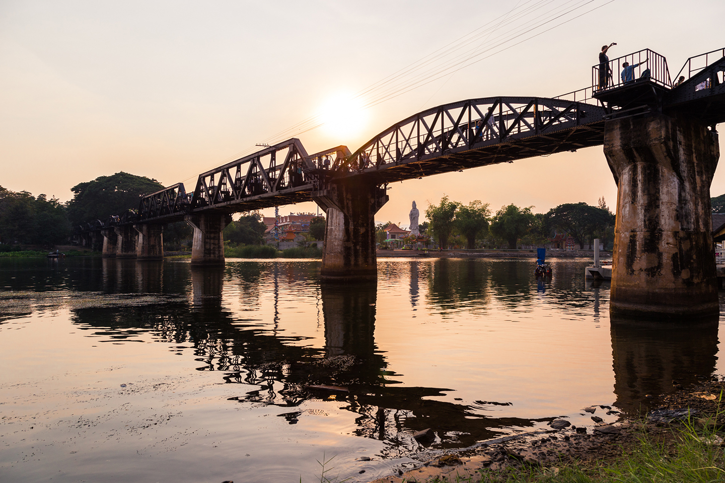 Arguably it is one of the most iconic bridges in the world, The Bridge on the River Kwai still bears testament of the atrocities committed during the WWII.  Enveloped in a warm sunset light, the bridge came to life and was indeed the peak of my day.