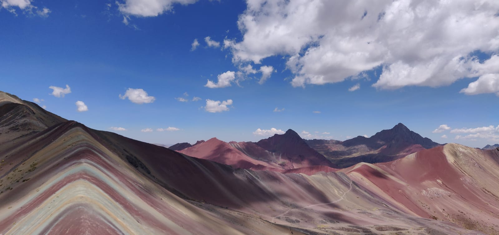 The Rainbow mountain or Vinicunca, the prettiest face on this arduous trail
