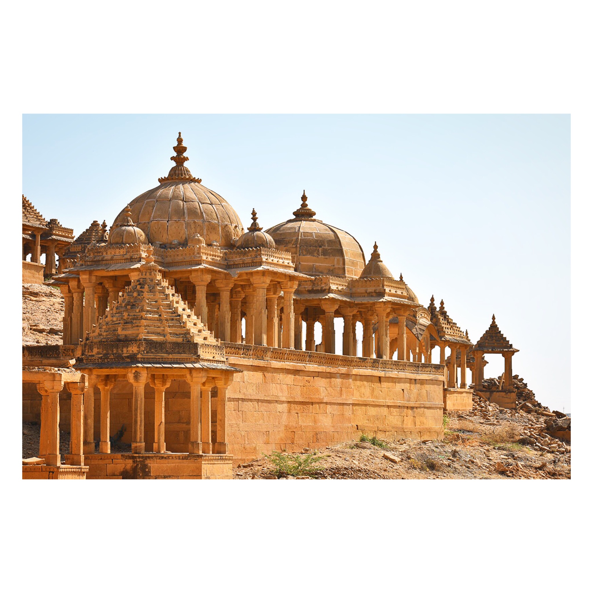 Jaisalmer cemeteries srrounded by desert ???? but plethora of beauty to explore from .