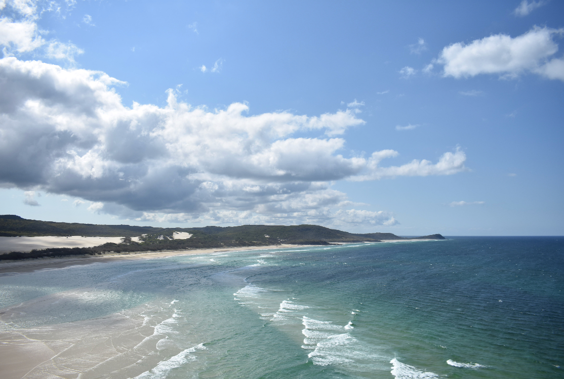 Known as the birth spot of Fraser Island, Indian head offers panoramic views along with the tragic history of the native Aboriginals being eradicated from theisland. Wildlife such as Tiger sharks, Humpback whales and sea turtles can often be sighted out in the Pacific Ocean.