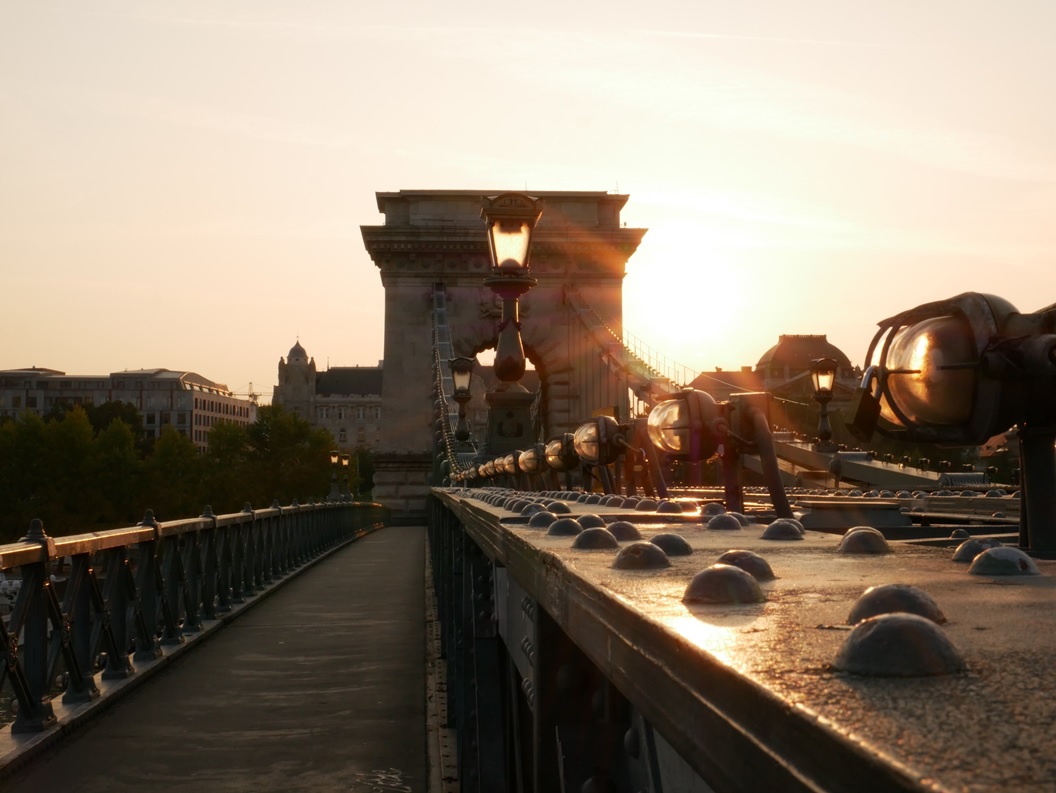 Széchenyi chain bridge, built by István Széchenyi to unite the once two cities of Buda and Pest after he was unable to cross the river to attend the funeral of this late father due to weather.