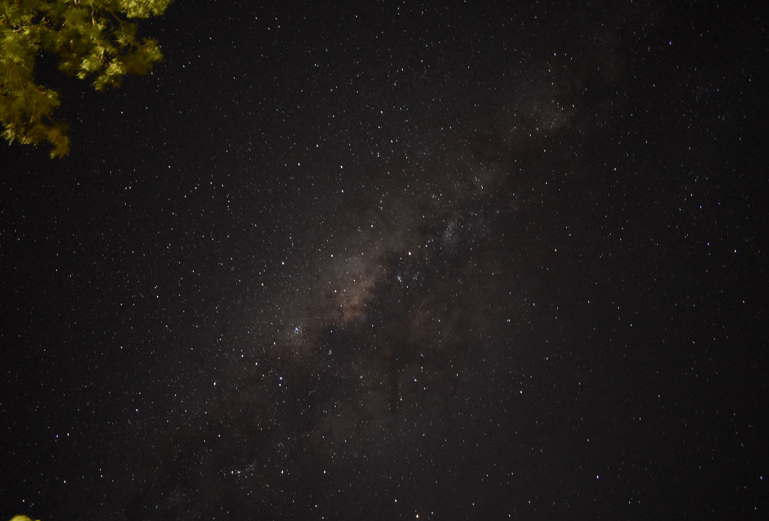 When the day comes to a close, the lack of light pollution allows the night sky to boast itself. The Milky Way can be seen by the vivid line travelling from the bottom left to the top right.