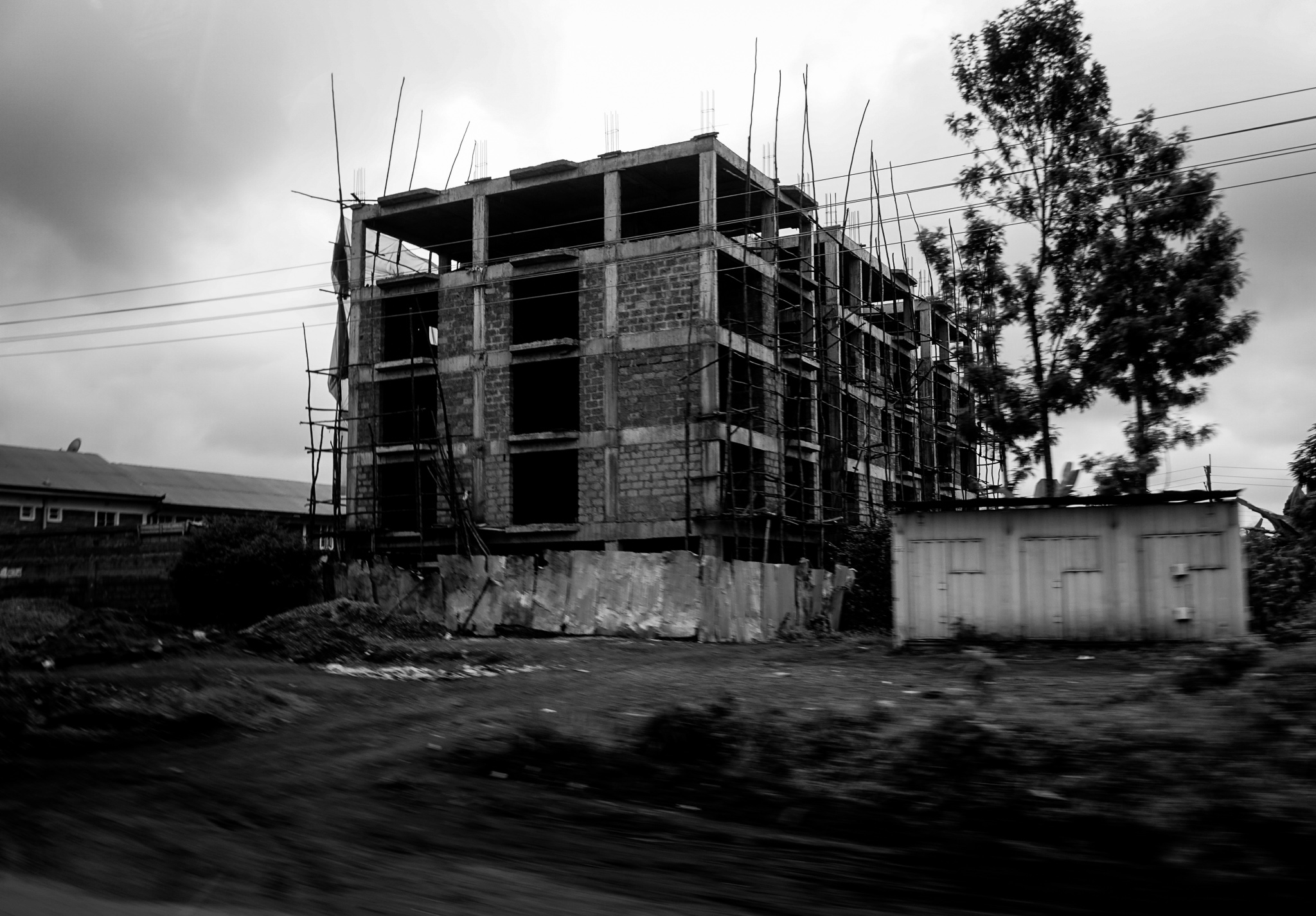My first picture of a building undergoing construction was taken on the highway as I headed to the Maasai Mara national reserve. This shot displays my range as a photographer since the scene itself was hard to capture from inside the car.