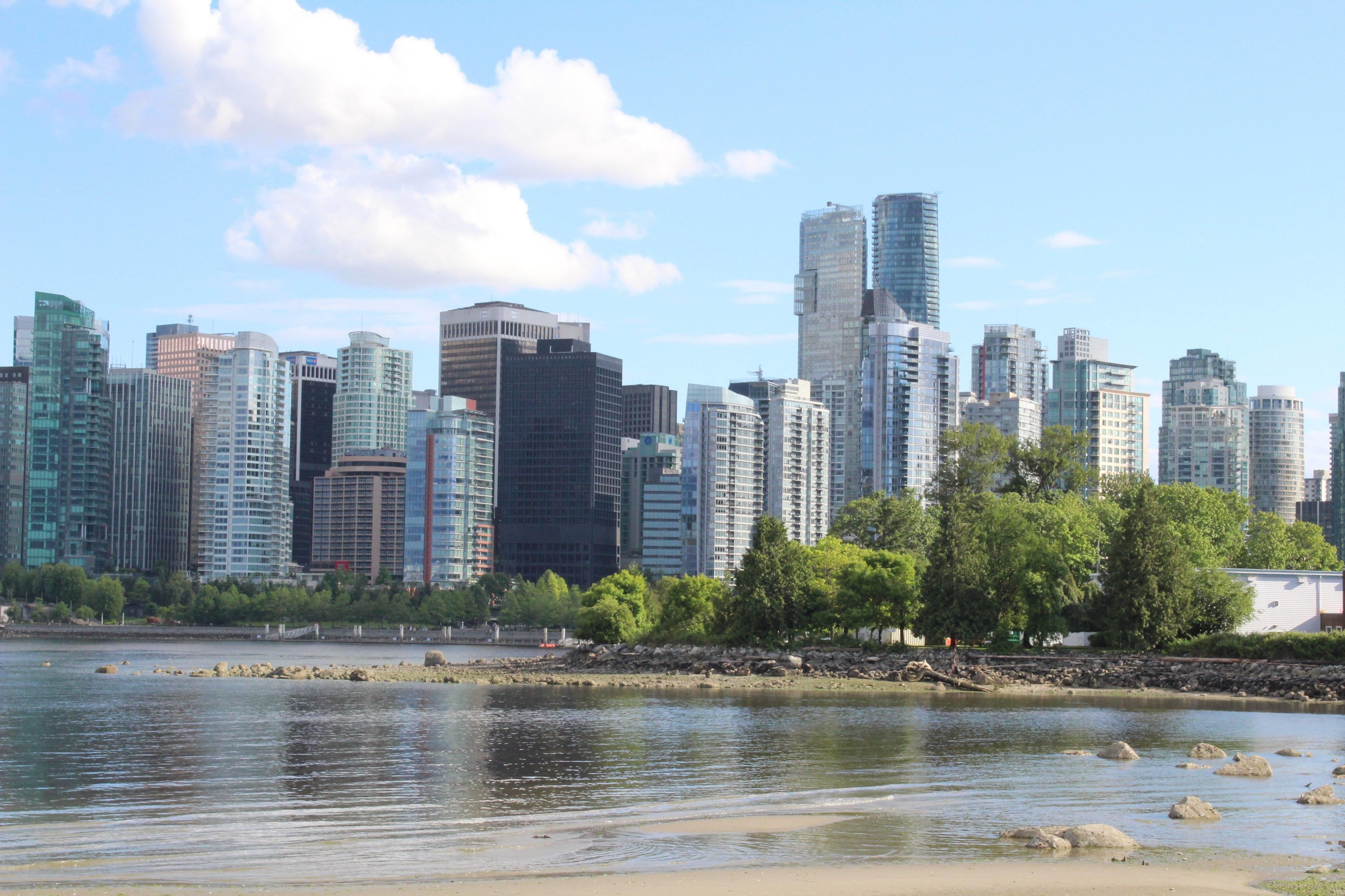 Vancouver is half the size physically of Salt Lake City, but it has three times the population of Salt Lake. However, Vancouver is not a dirty, bustling metropolis. It's actually rather beautiful.
