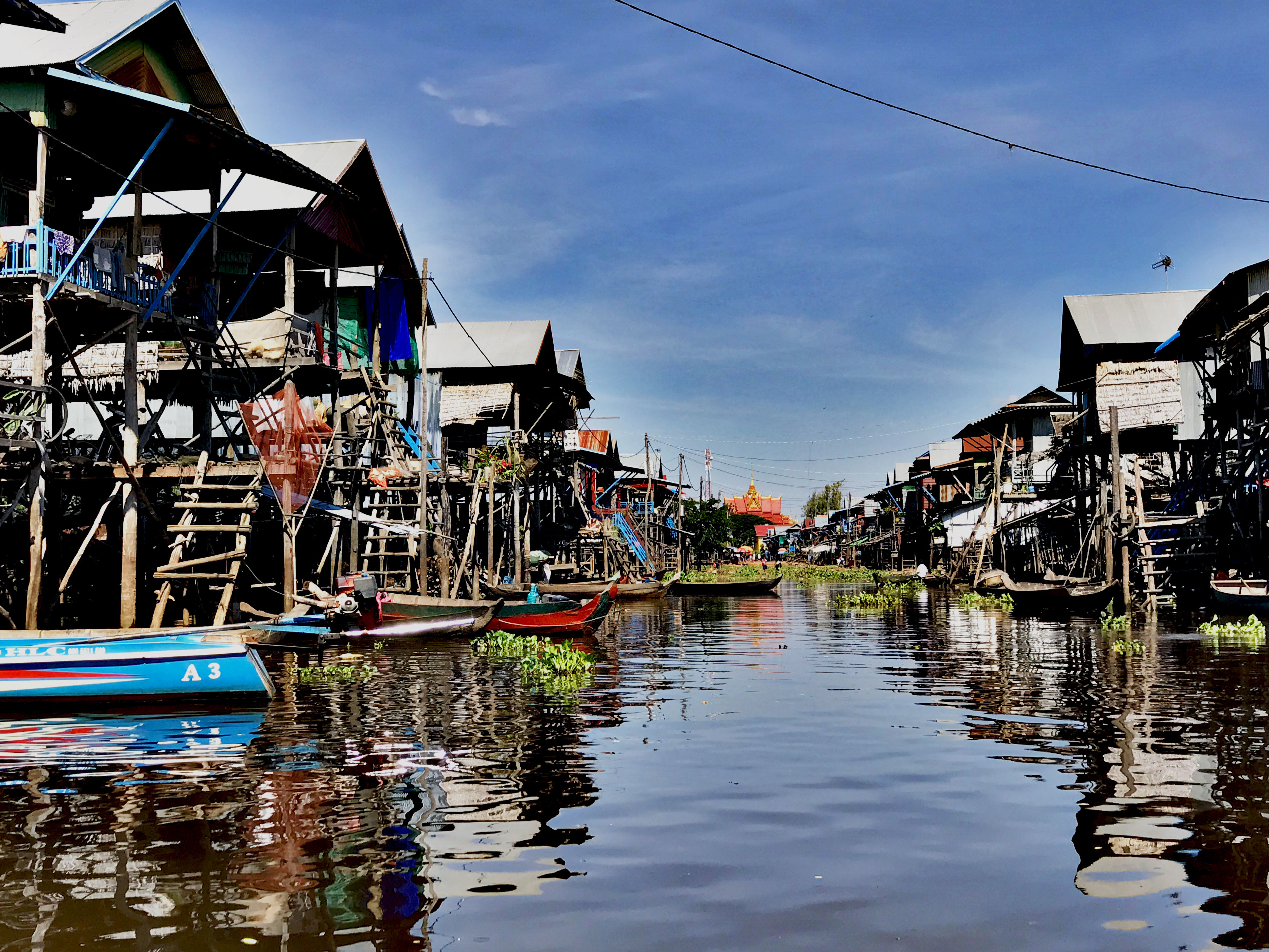 It courses down the main street, where distinctive towering stilted houses line the ‘road’, and cars are replaced by boats with the rising of the waters. 