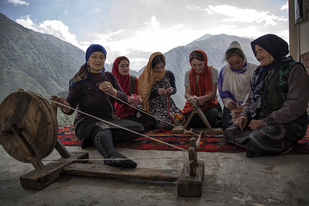  I visited in Russia,the indigenous small-numbered peoples of the Dagestan-the Tsakhurs .Village Tsakhur is surrounded on all sides by high mountain ranges .One part of the world, where the time stopped and traditions of people were saved .. 