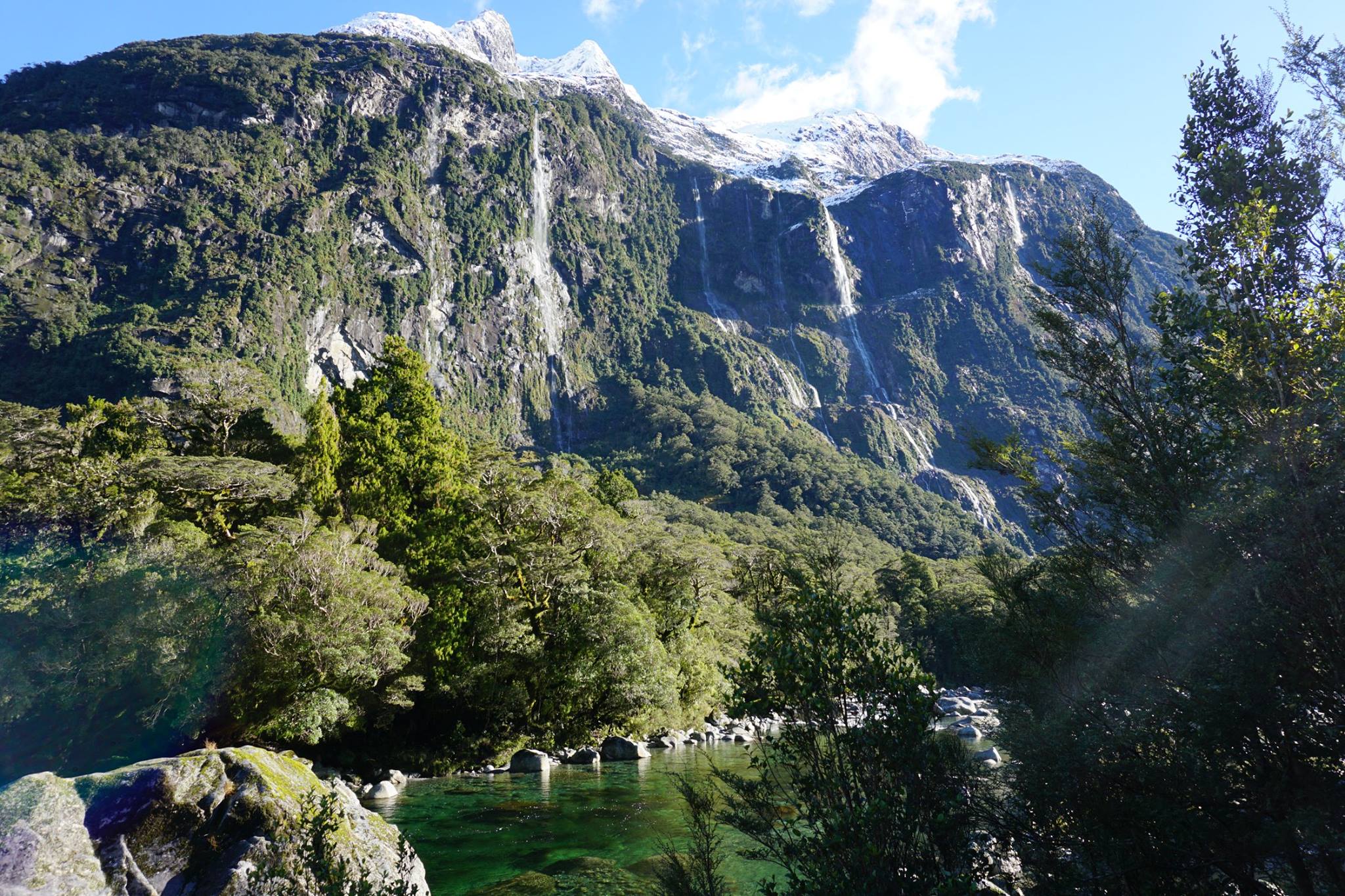 Milford sound. The waterfalls and lush green landscapes take your breath away.