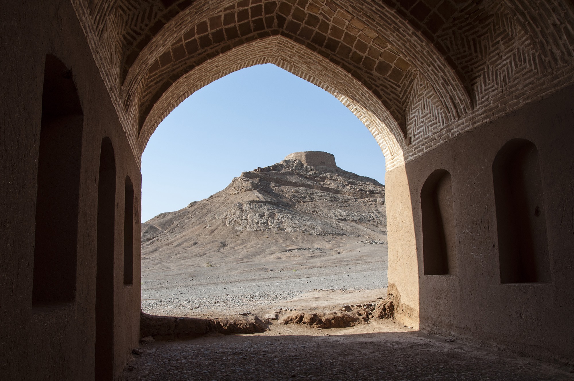 YAZD - Tower of Silence, inaccessible structure built by Zoroastrians for excarnation.