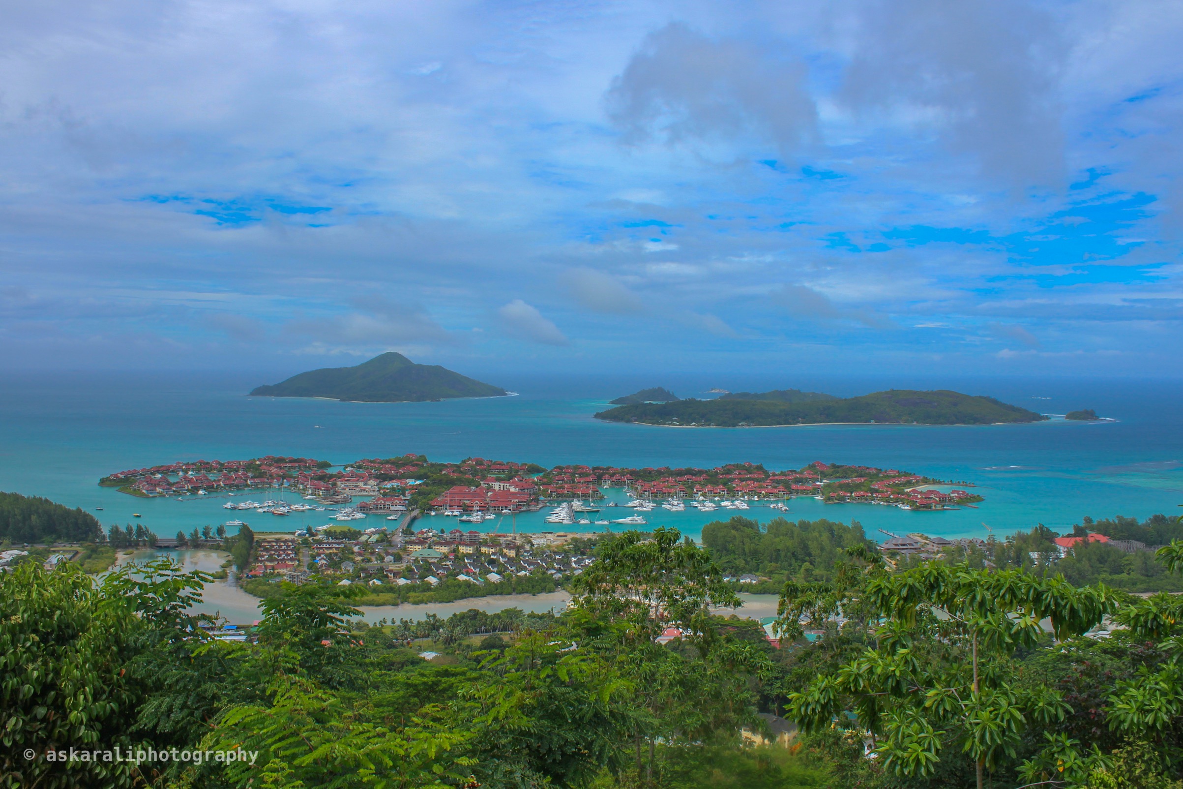 The amazing Eden Island from a view point of seychelles. To capture this, I drove to the view point and saw the the breathtaking view of the Eden Island and sat until I get a night view of the island.
