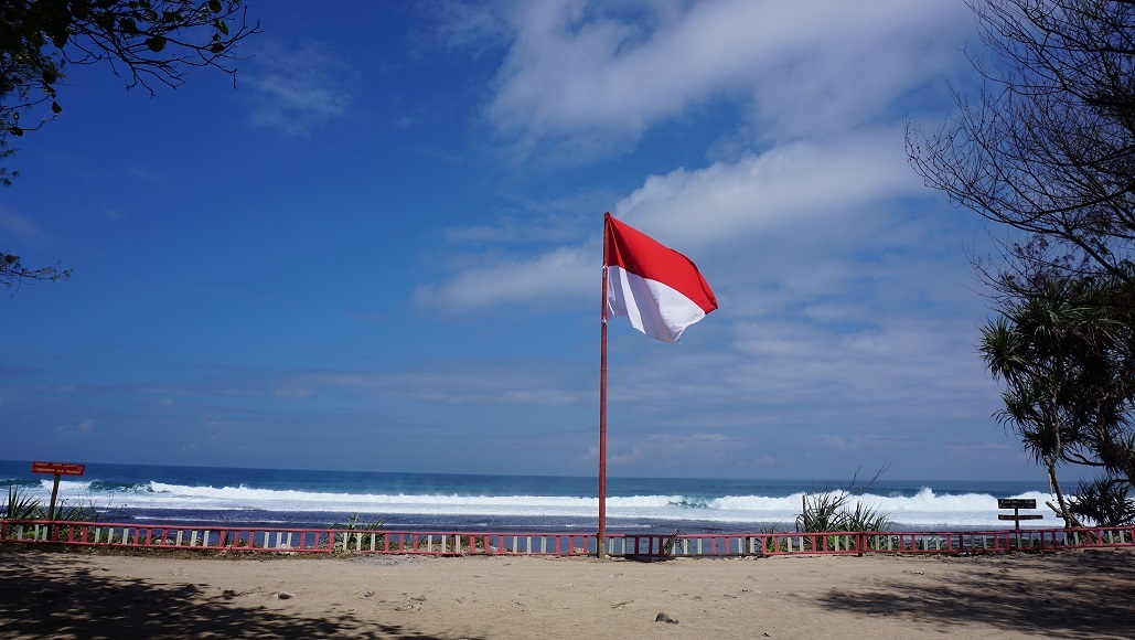 True face of Indonesia. Red for bravery and white for purity.