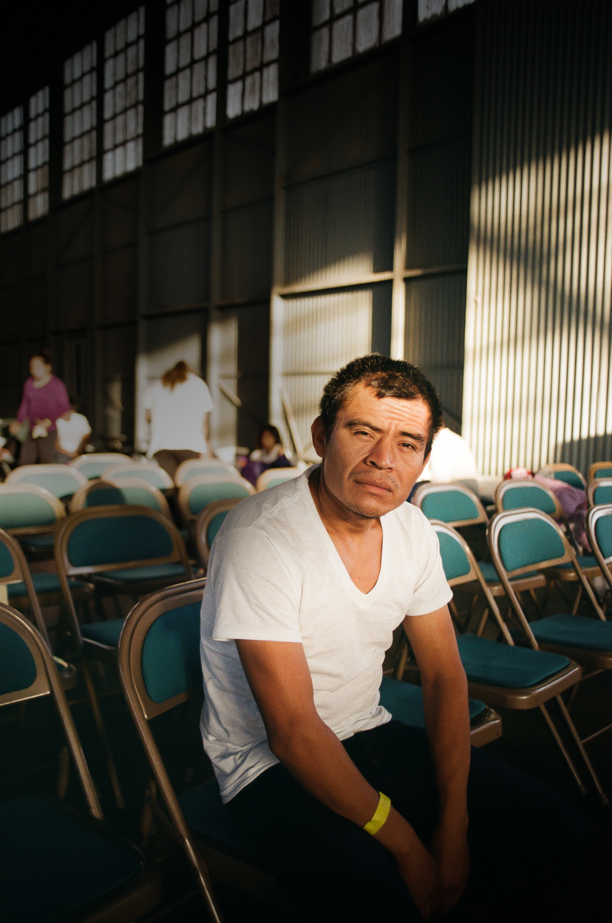 For many like the man above, an asylum seeker's journey does not stop at Deming. This man awaits placement in a host family home in the United States.