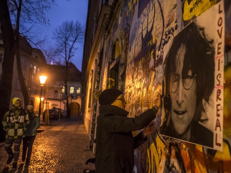 The John Lennon wall.