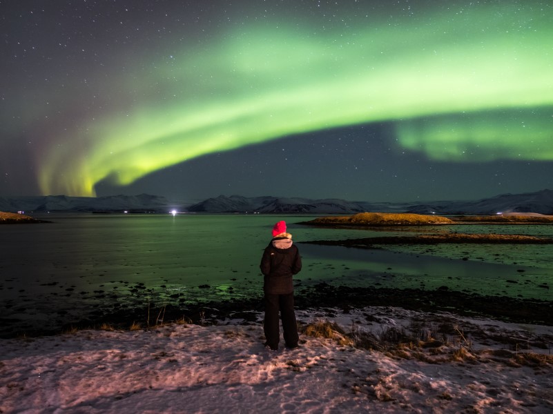 The author under the Northern Lights.