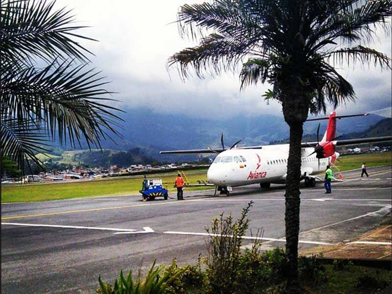 The airport in Manizales, Colombia.