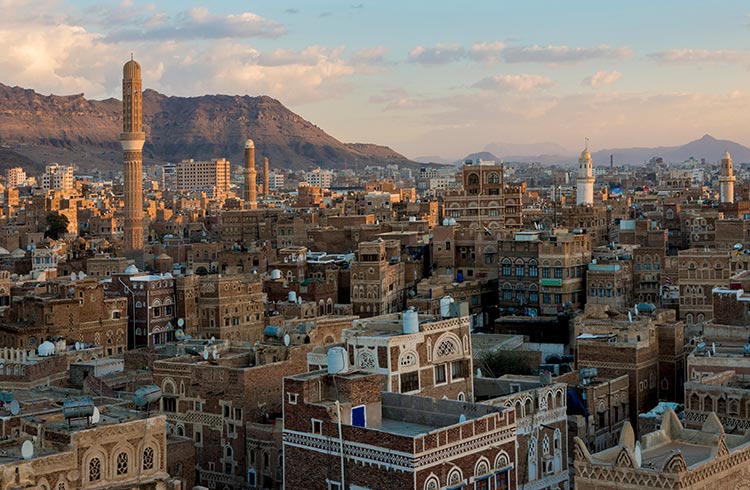 Saana cityscape, Yemen