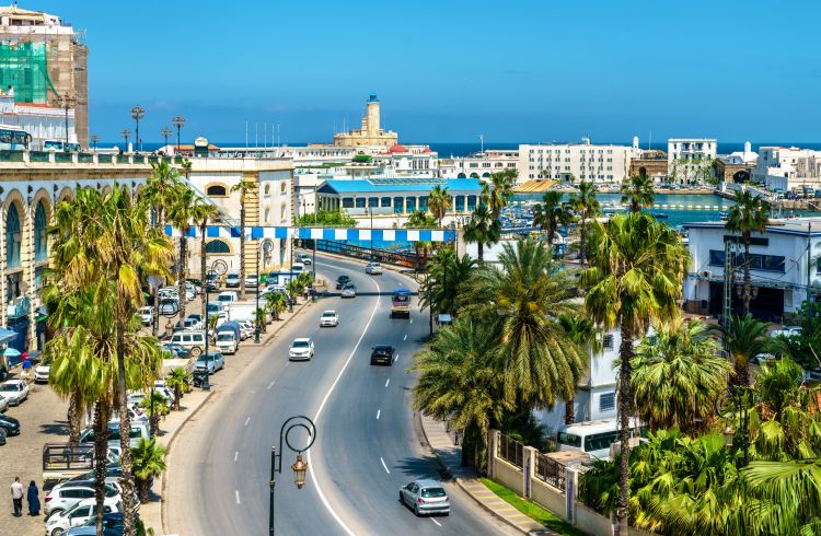 Seaside boulevard in Algiers, the capital of Algeria