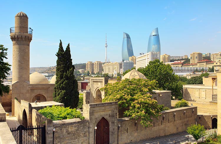 Shirvan shakir's Palace located in the Inner City of Baku, Azerbaijan