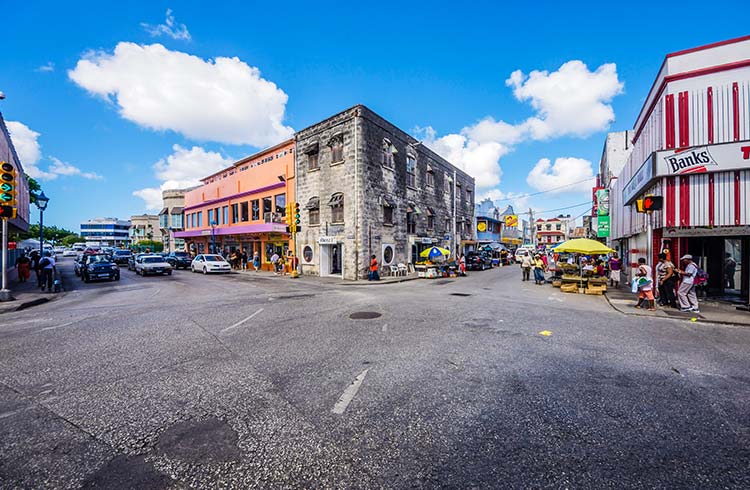 Street scene in Barbados