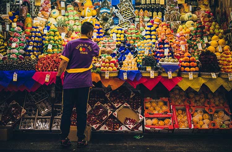 Market place in São Paulo, called Mercadão de São Paulo