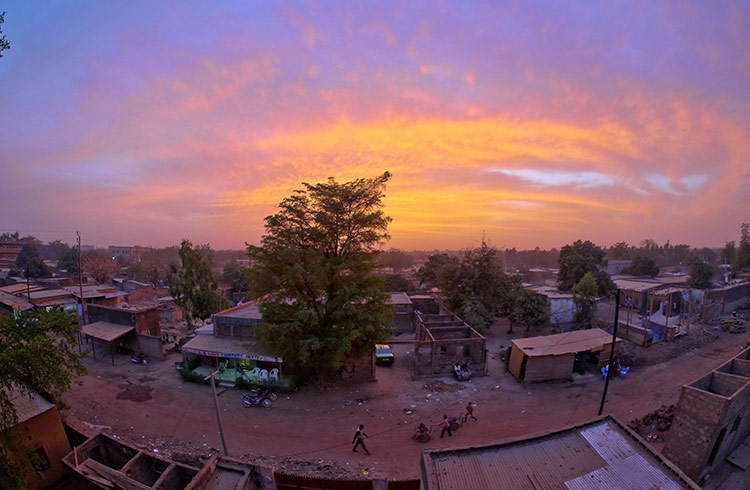 Sunset in Burkina Faso, West Africa