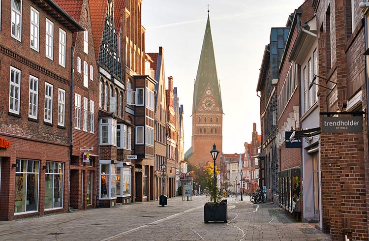 Quiet streets of Lüneburg, Germany