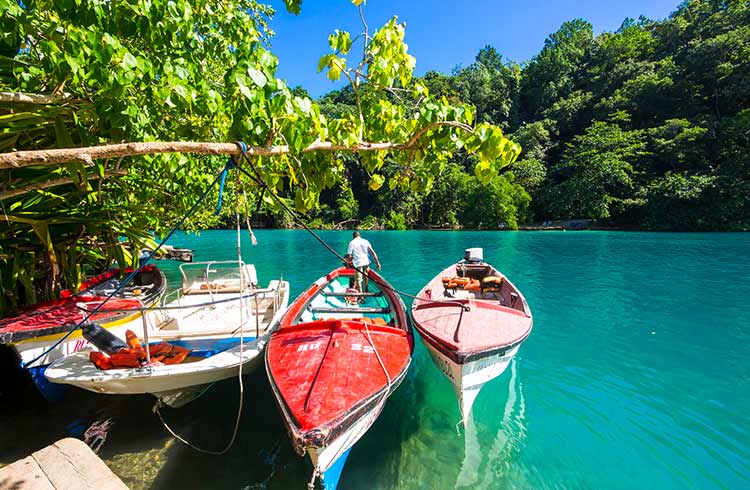 Blue Lagoon in Port Antonio, Jamaica
