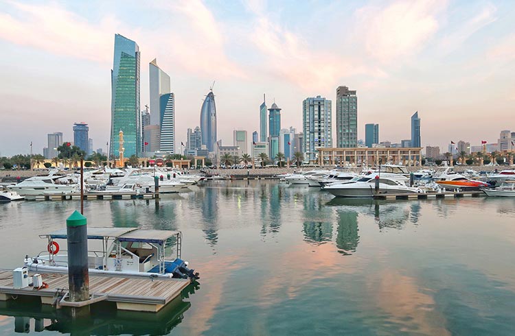 A view of Kuwait City from Sharq Market