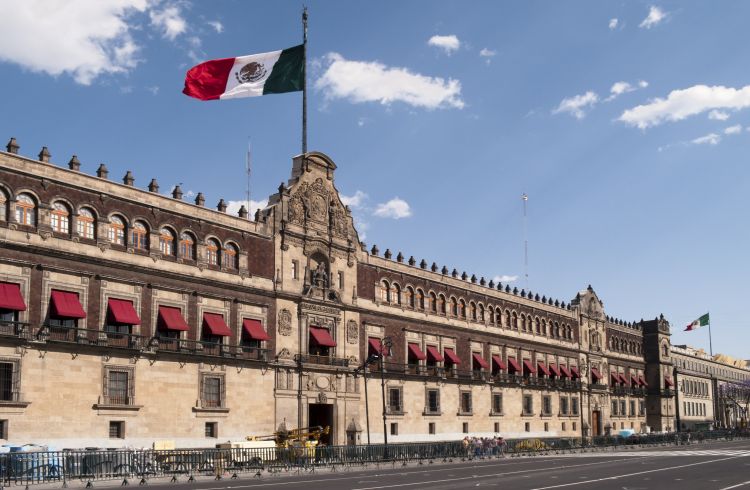 Grand official building in Mexico