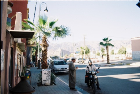Slow moments in a small Moroccan town beneath the anti-atlas peaks.