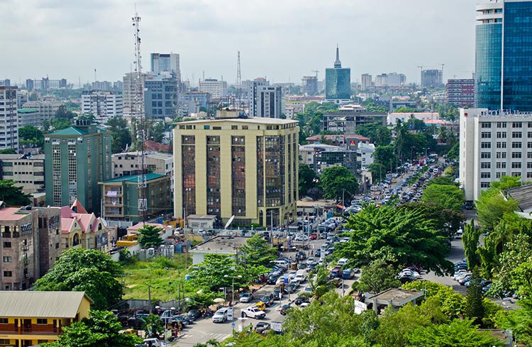 Busy streets of Lagos, Nigeria