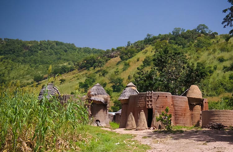 Traditional Tammari village of Tamberma at Koutammakou, Togo
