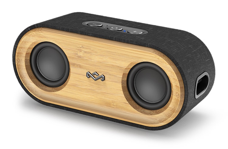 The Marley Get Together Mini Bluetooth Speaker made from wood and other natural, sustainable materials.