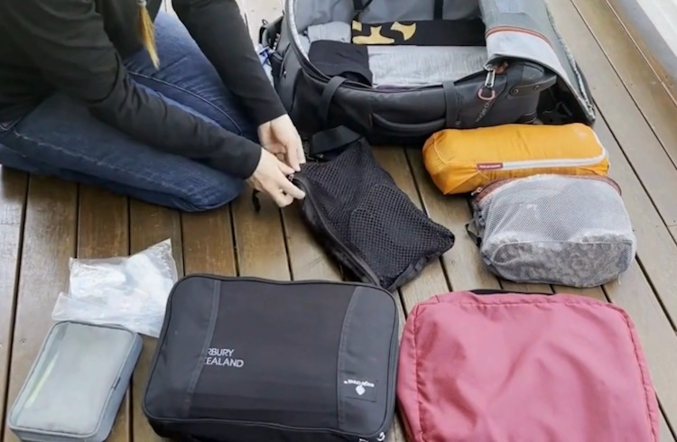 Packing cubes in a variety of sizes and shapes.