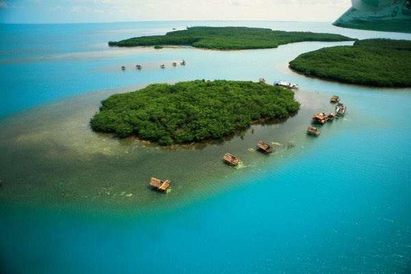 Aerial View of Miskito Cays, Nicaragua