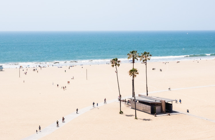 Santa Monica beach, Los Angeles, California